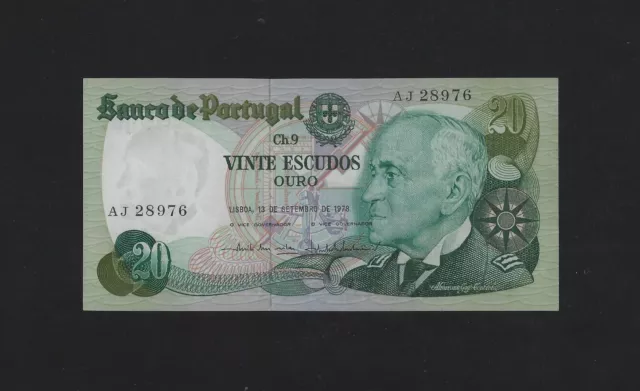 PORTUGAL Portuguese 20 Escudos 1978  P-176 UNC