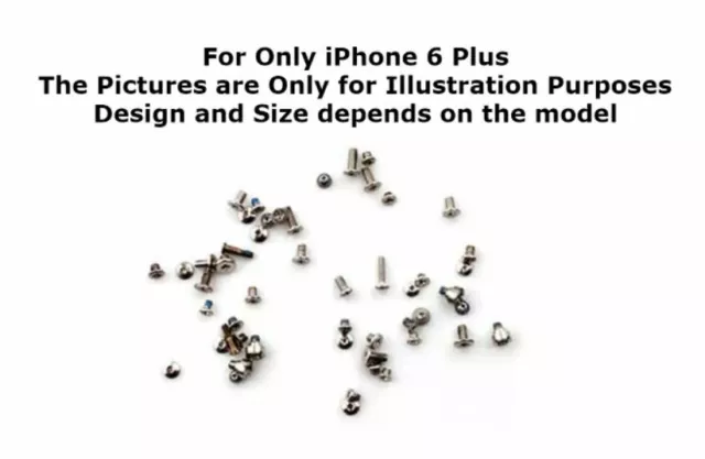 For iPhone 6 Plus Complete Replacement Full Housing Screws Set Kit Fix Repair