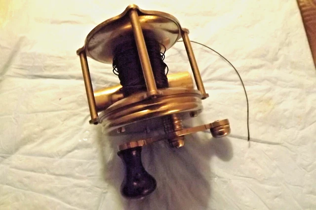 Julius Vom Hofe 2.35 " Dia. Nickel-Silver Bait Casting Reel -Pat. Oct 9,1889 Julius Vom Hofe 2.35 " Dia. Nickel-Silver Bait Casting Reel -Pat. Oct 9,1889