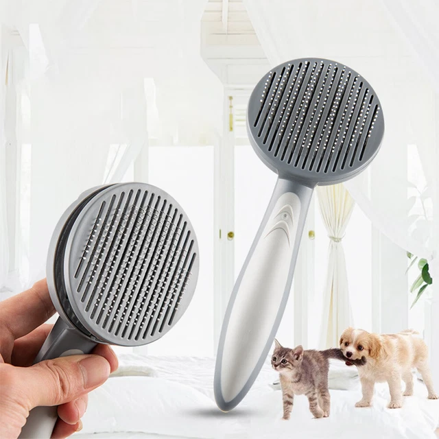 Pet Brush Dog Cat Hair Remover Comb Grooming Massage Deshedding Self