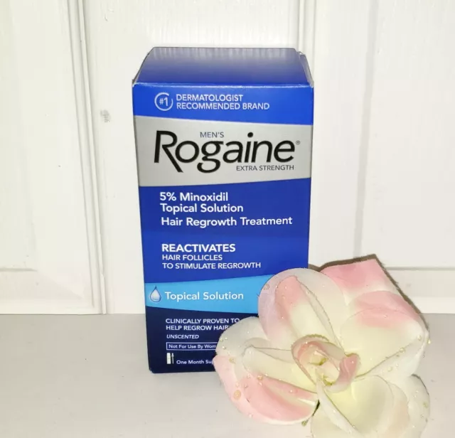 Rogaine Mens Extra Strength 5% Minoxidil Topical Solution 1mo 2oz 60ml Hair Loss