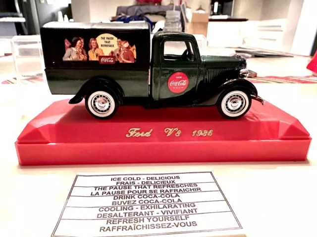 Coca Cola Large Die-Cast 1936 Ford Pick-Up Truck