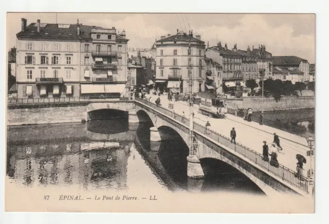 EPINAL - Vosges - CPA 88 - tramway - the Pont de Pierre