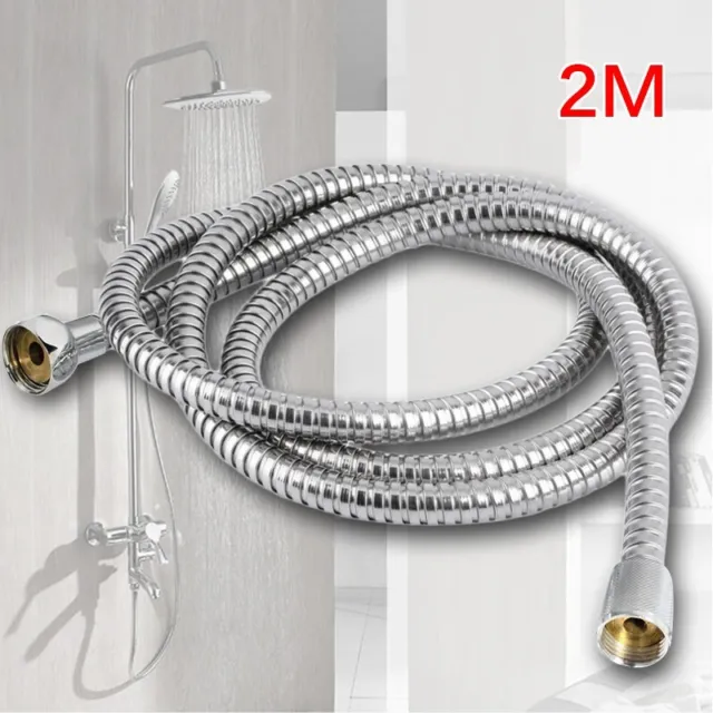 2m Manguera de ducha de acero inoxidable Tubos flexibles para piezas de cabezales de ducha de mano
