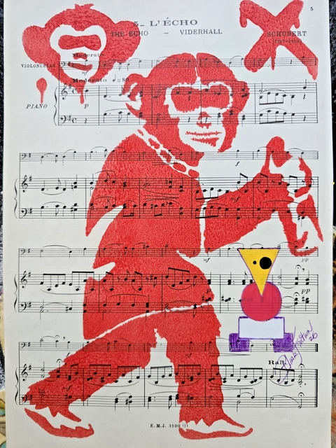 Blink Friction by Sarnia de la Maré Grafitti Ape Reclaim Artwork Red Yellow New