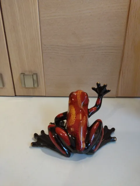 Old Tupton Ware Red Hand Painted Jungle Frog