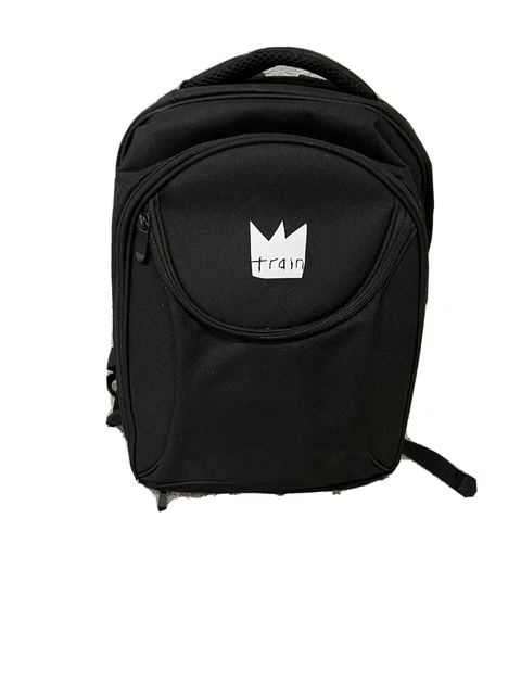 TRAIN Picnic Backpack Bag 4 Person Family Lunch Set Insulated Cooler Rock band