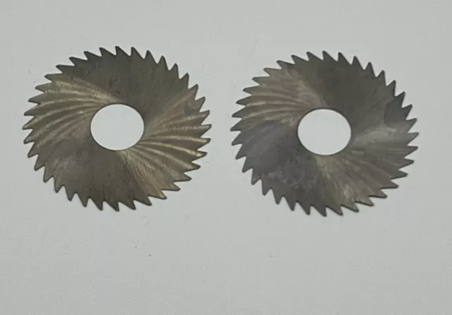 2" Carbide Slitting Saw, .010" Wide, 1/2"Hole, 36 Teeth Robb Jack Set Of 2