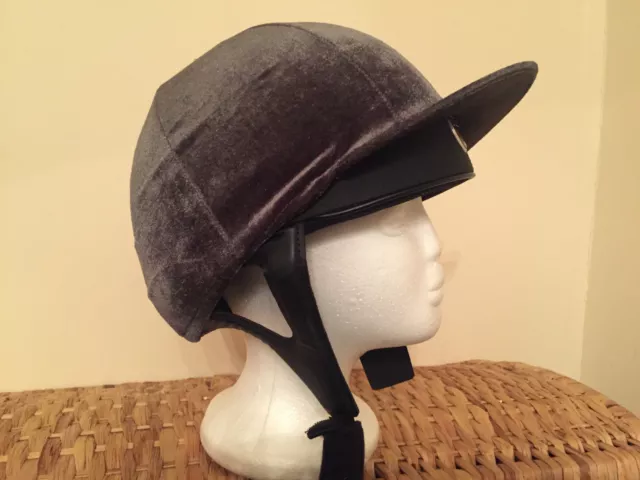 Riding Hat Silk Cover Equestrian Eventing Event Competition Velvet Velour