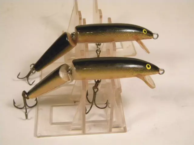 2 VINTAGE RAPALA Jointed Minnow Floating J11 Gold Finland crankbait lure  $8.99 - PicClick