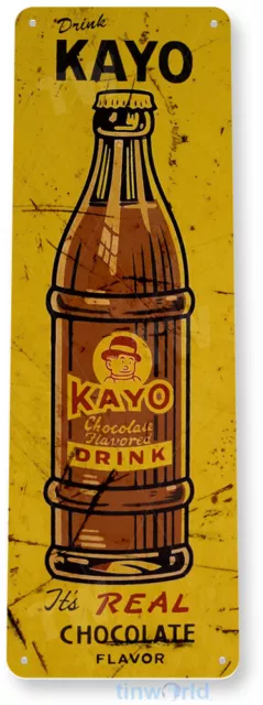 TIN SIGN Kayo Chocolate Drink Tin Metal Sign Soda Retro Kitchen Decor B167