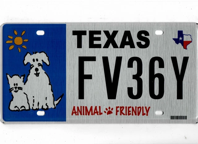 US Texas, License Plates, Automobilia, Transportation