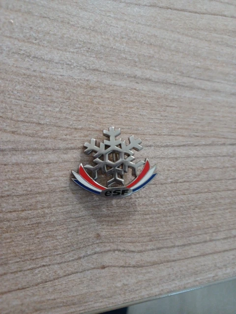 BROCHE DE SKI nouvelle version / FLOCON ESF / INSIGNE MEDAILLE no pins