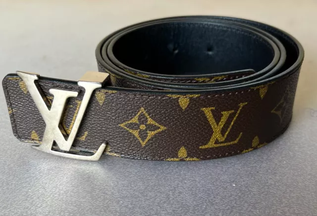 CINTURA LOUIS VUITTON originale reversibile marrone nero