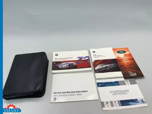 BMW Z3 Roadster Coupe 2.5L 3.0L Owners Manual Book With Case Set 00-02 OEM