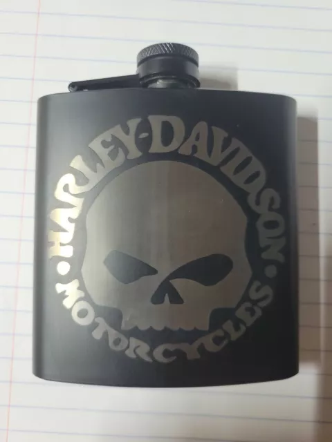 Harley Davidson Motorcycles Stainless Steel 6 oz Hip Flask