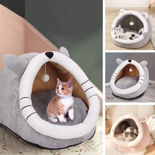 with Blanket Pad Dog Warm Bed Kennel Cat Sleeping Beds Small Animals House Tent