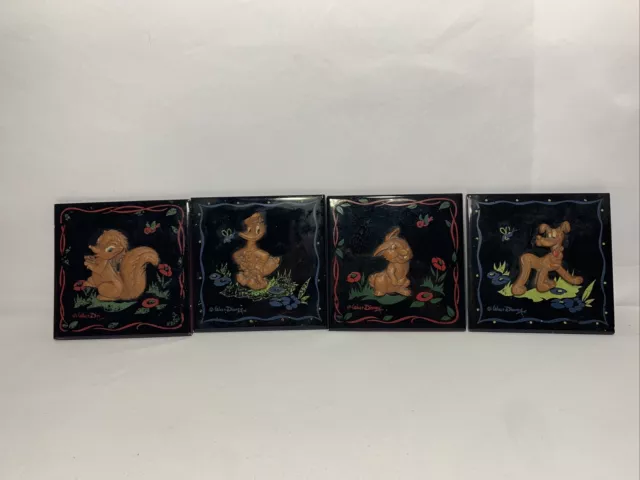 VERY RARE~40s~50s~DISNEY THE KEMPER THOMAS COMPANY CERAMIC TILES~VINTAGE~PLUTO +