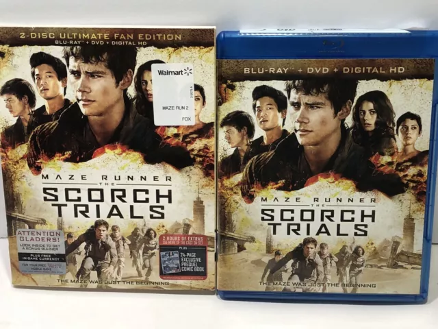Maze Runner: The Scorch Trials (Blu-ray/DVD Combo, 2015) - Slipcover