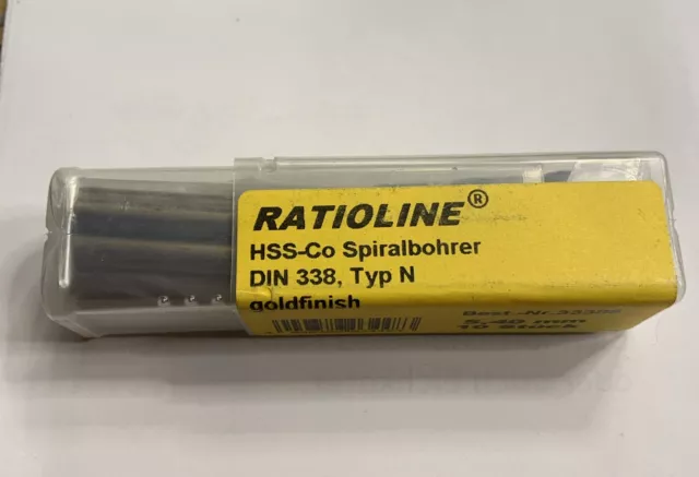 Ratioline HSS Spiralbohrer, DIN 338, Typ N, 5,4 mm, 10 Stück