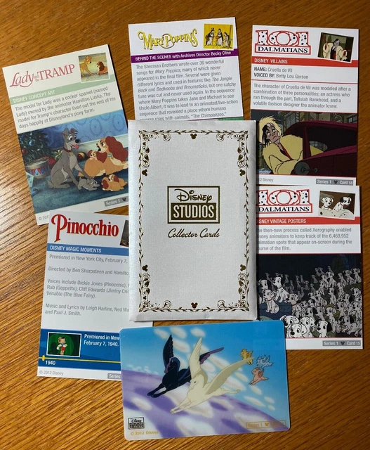 Random 6 Pack DISNEY STUDIOS COLLECTORS Cards Series 1 Random 6 Pack as from D23 ...