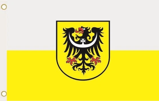 Flagge Fahne Niederschlesien 90 x 150 cm zum Hissen
