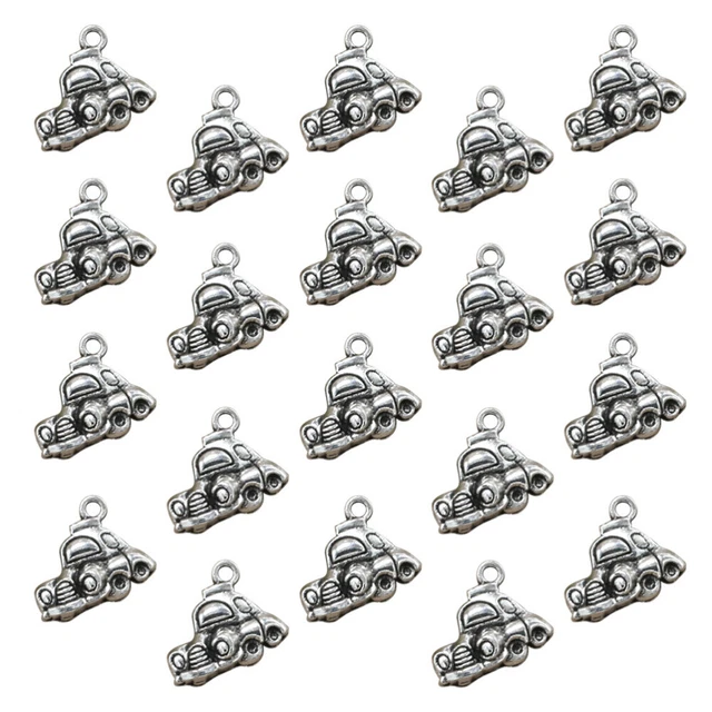 20pcs alliage voiture pendentif breloques bricolage fabrication de bijoux