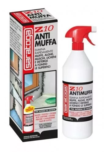 SARATOGA Z10 ANTIMUFFA SPRAY ELIMINA MUFFA ALGHE SPRAY ANTIMUFFA ml. 1000