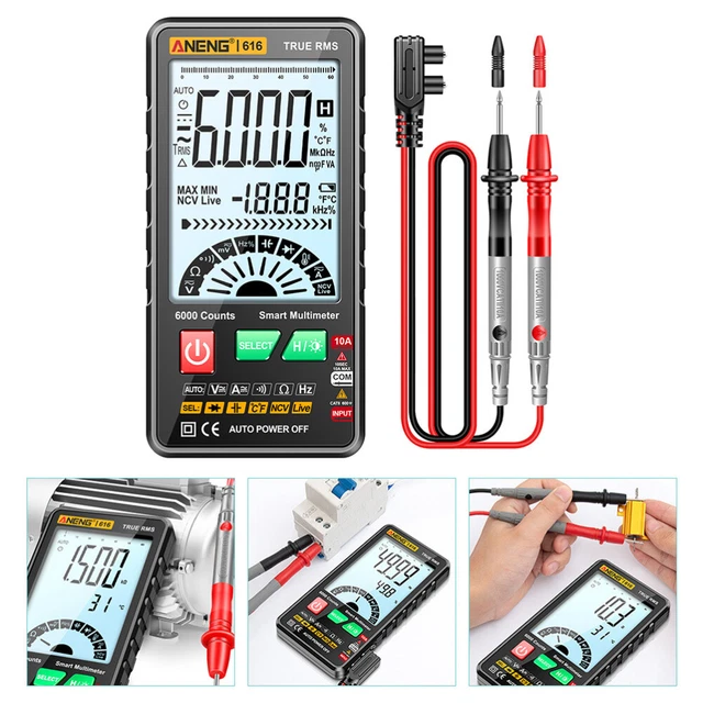Multimetro Digitale Multifunzione 5 In 1 - Strumenti Di Misura Tester - Foto 4