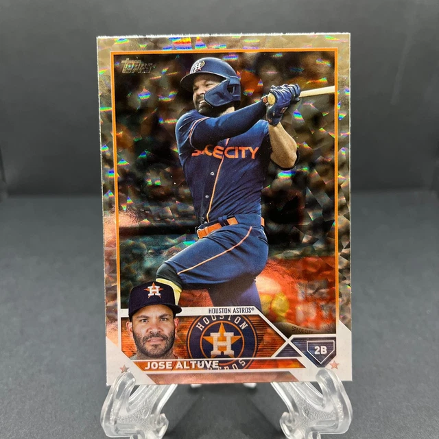 Jose Altuve 2023 Topps Series 1 Silver Patterned Foilboard SP #222