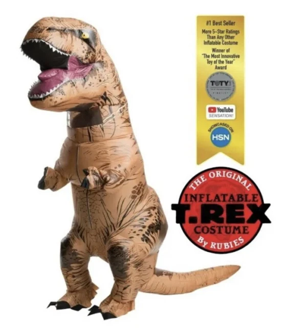 RUBIES ADULT THE Original Inflatable Dinosaur Costume TRex with Sound