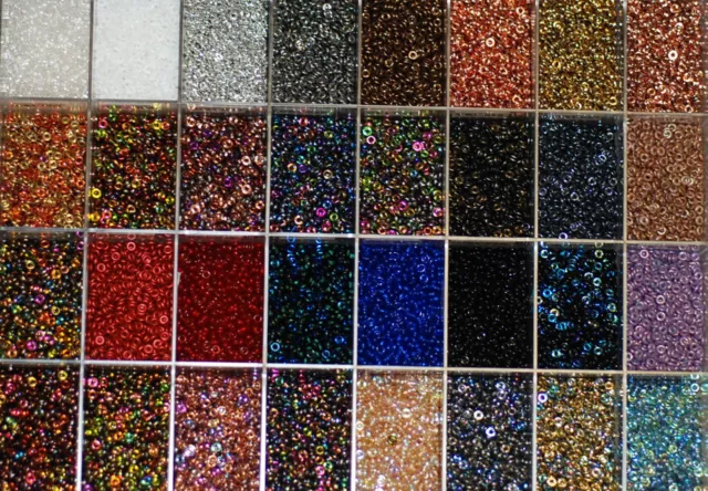 Perlen O Beads O Bead 1x4mm tolle Farbauswahl Packet á 50 Stück *BACATUS*