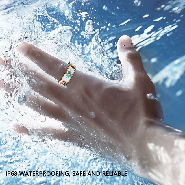 How To Select A Smart Ring With A Water Resistant Reference: Smart Ring Ip68 Water Proof Enamel Crafted Health Fitness Tracker
