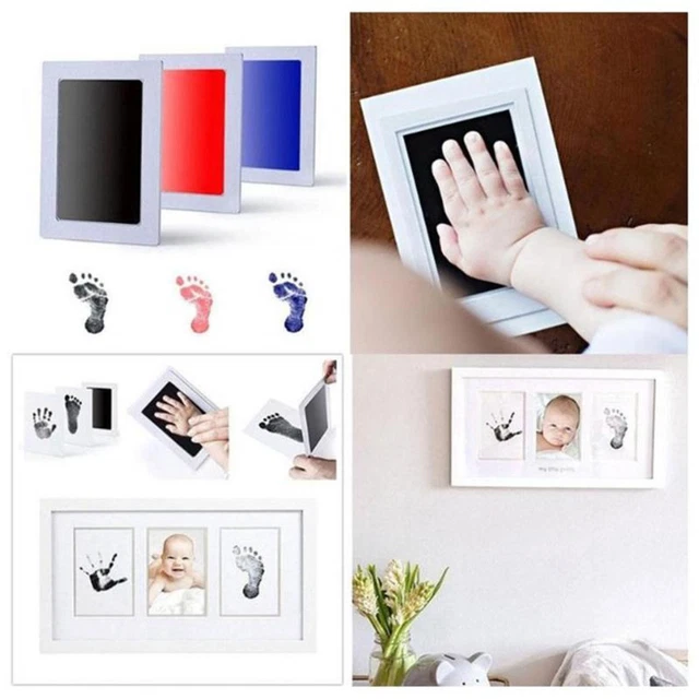 Newborn Baby Footprint Ink Pad Handprint Inkless Mess Free Stamp Non-toxic Safe