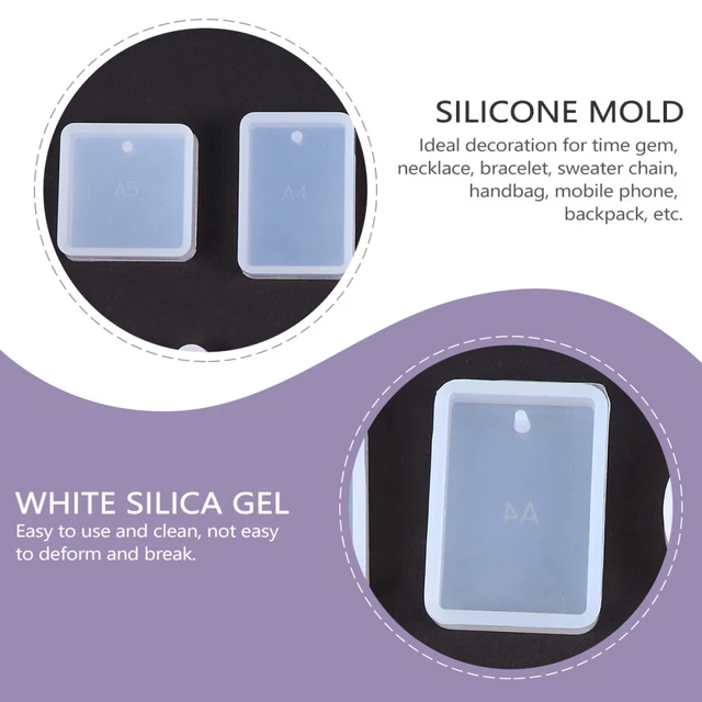 Kieselgel Silikonform-Set Für Anhänger Schmuck Kristall-Epoxy 3