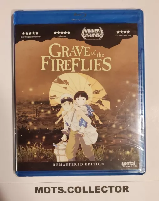 Grave Of The Fireflies (Blu-ray, 2012) story of human spirit anime STUDIO  GHIBLI