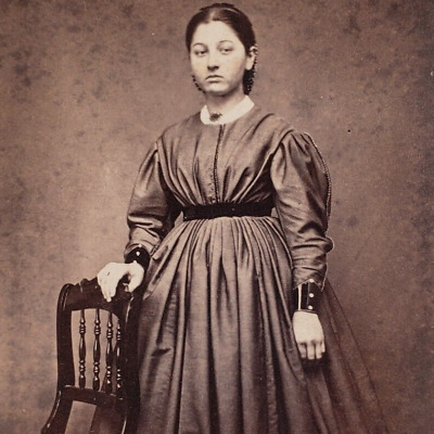 Loyal Young Civil War Era Girl CDV Photo c1863 Annville Pennsylvania Woman J446