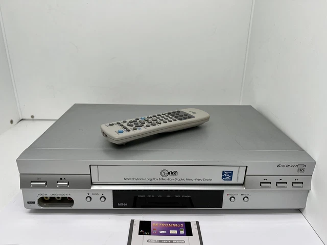 Magnétoscope VHS 6 TETES LG MG66 NTSC PAL SECAM EXCELLENTE IMAGE TELECOMMANDE
