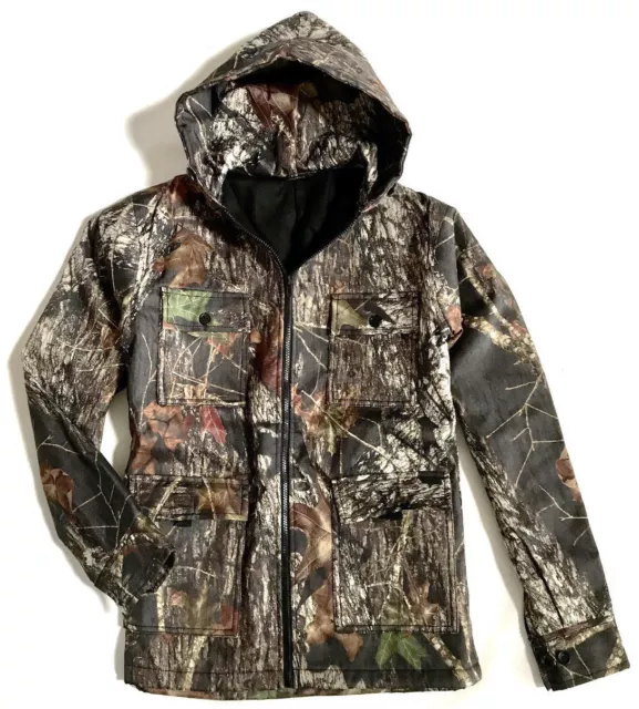 MENS WATERPROOF HUNTERS TREE CAMO COAT fleece inner stealth camouflage jacket