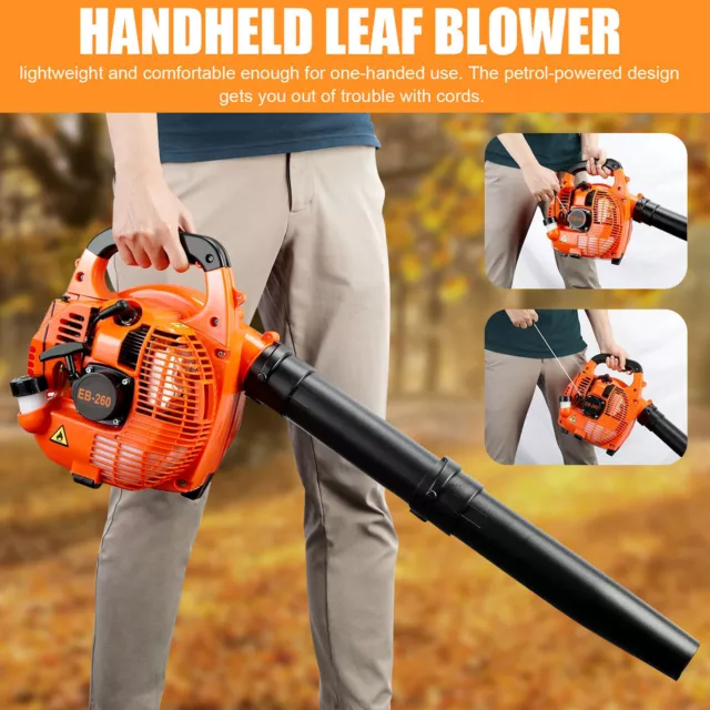 26CC 2-STROKE PETROL LEAF BLOWER 300KM AIR SPEED Light-weight unit under 5kgs