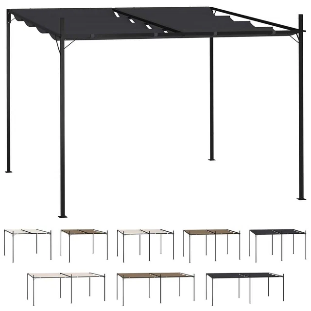 Pavillon mit Ausziehbarem Dach Gartenpavillon Festzelt mehrere Auswahl vidaXL