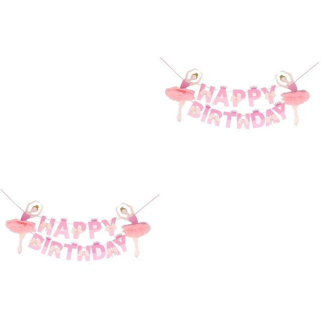 2 pcs Geburtstag Party Banner Geburtstag Partei Flagge
