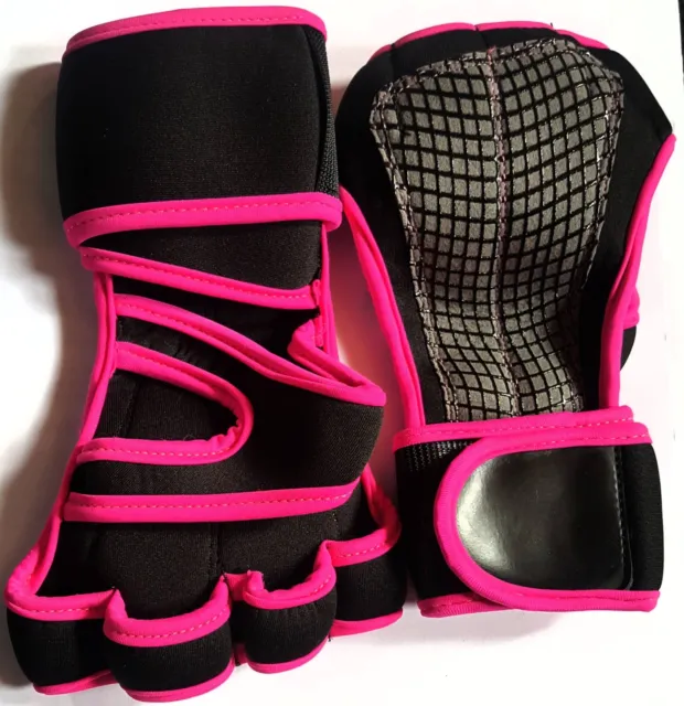 Gym Leather Weight Lifting Padded Gloves Fitness Training Body Building Straps