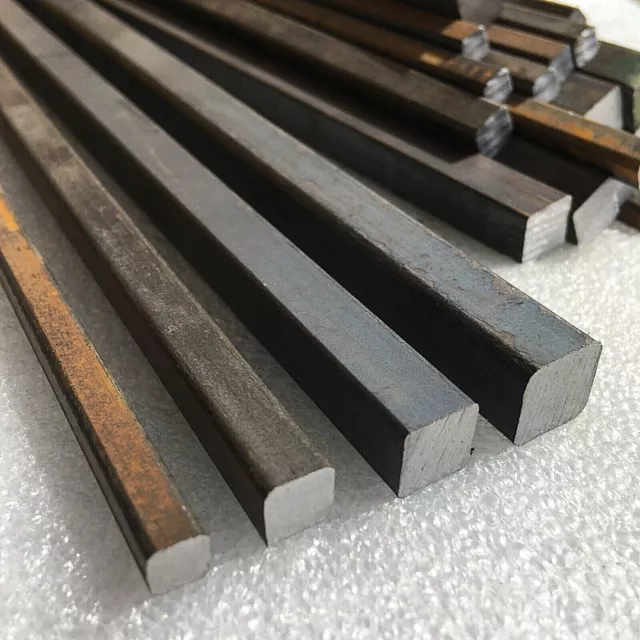 1pc Mild Steel SQUARE BAR ROD 6mm, 8mm, 10mm, 12mm, Solid