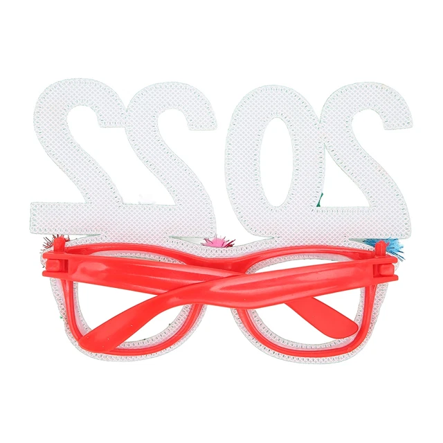 (green)Christmas Costume Eyeglasses Hollow Design Eye Catching Christmas Party