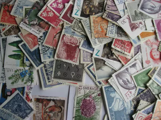 Hoard breakup mixture 400 Sweden! Duplicates & mixed condition.