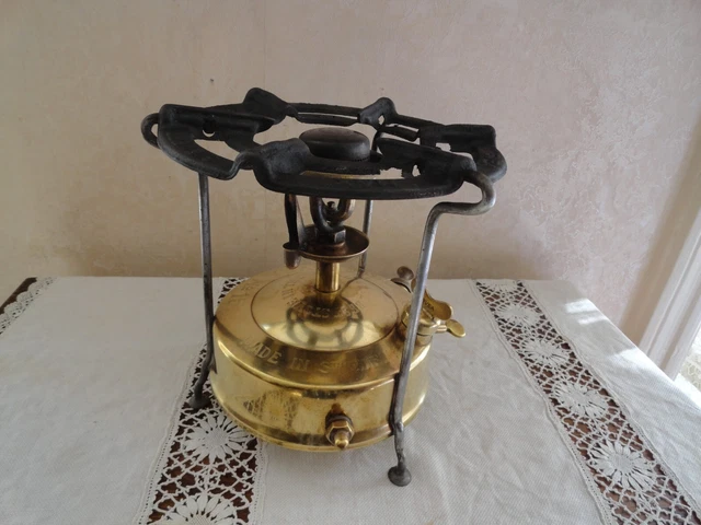 Ancien Réchaud à Pétrole Charles Ycre - Outil De Camping Vintage - Fabriqué En France - Réf N.29
