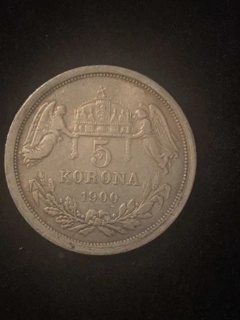 Europa, ,Österreich , König  Ungarn, Kaiser Franz Joseph, 5 KORONA, 1900, Silber