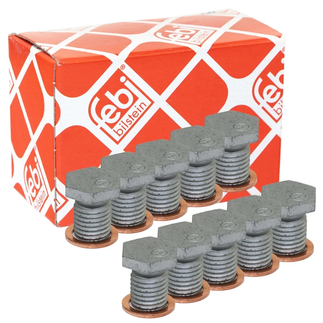 Bouchon De Vidange Febi Bilstein M14x1.5 - Avec Joint Torique - 13.5mm - Pour BMW, Opel, Suzuki