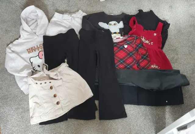 Girls autumn/winter clothing bundle 11 pieces age 3-4 years USED EX.CON